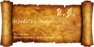 Ujvári Judit névjegykártya