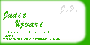 judit ujvari business card
