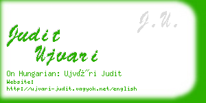 judit ujvari business card